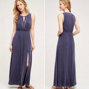 Anthropologie Moulinette Soeurs Womens XS Navy‎ Sanna Maxi Dress
